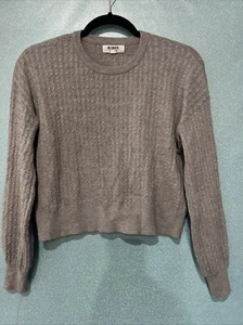 BB Dakota Steve Madden Cable Knit Crop Sweater Size XS - Picture 1 of 3