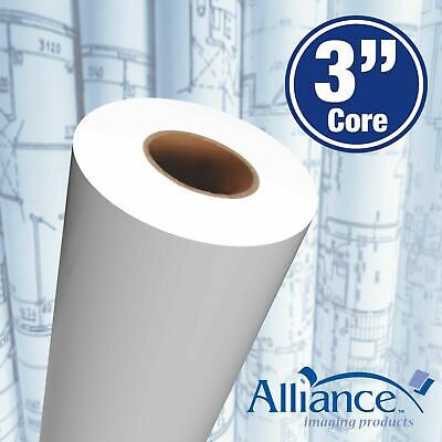 Alliance Paper Rolls, Bond Engineering, 36”x500’x3 , 92 Bright, 20lb, 2 Rolls • 25$