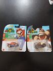 Super Mario Brothers Mario And Donkey Kong Hotwheel Cars.