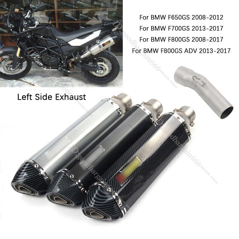 Silenciadores deslizables de 51 mm para tubo de escape de motocicleta BMW F650GS F700GS F800GS ADV Foto 1 de 4
