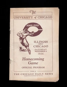 orig./Rare! 1926 Illinois FIGHTING ILLINI vs. CHICAGO MAROONS *Football Program* - Picture 1 of 7