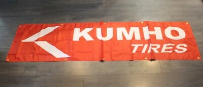 Kumho Tires Big Banner Flag 2x8 Tire Store Shop Car Racing Garage Mechanic