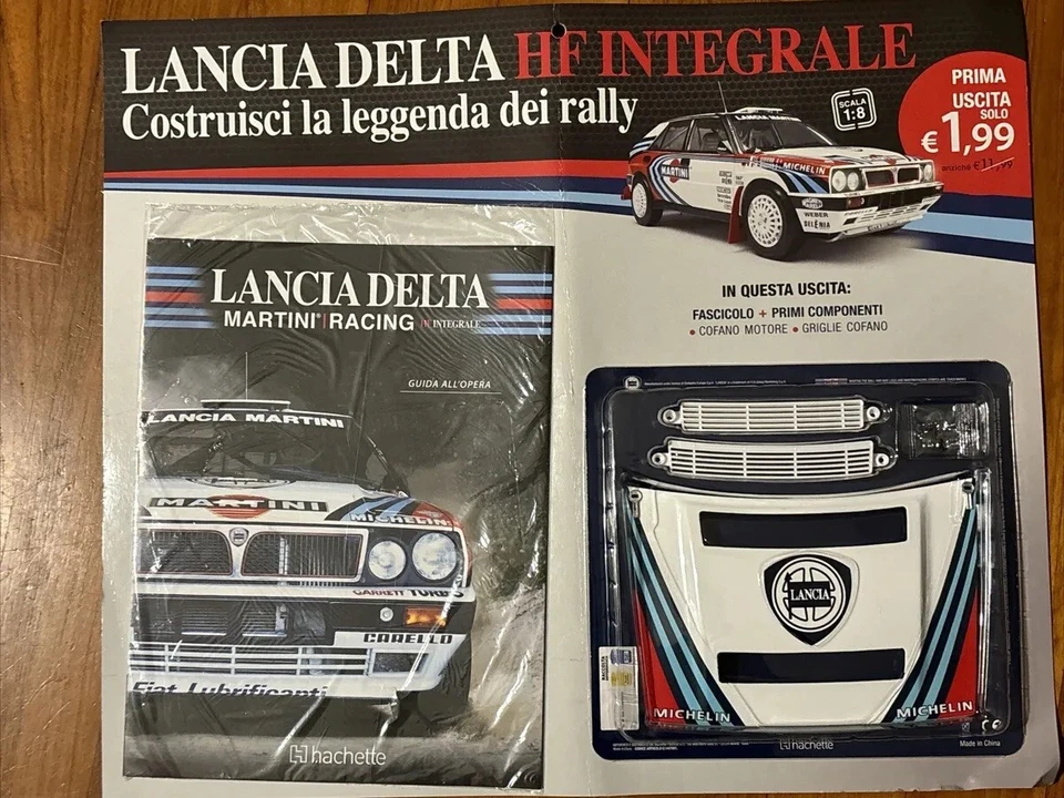 Costruisci Lancia Delta Martini Racing Hf Integrale 1/8 - Cofano - uscita N.1 - Immagine 1 di 4