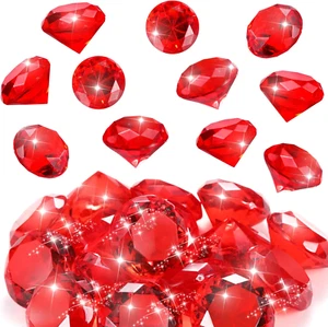 16 Pcs Acrylic Diamond Large Gems Pirate round Treasure Toy Gems Treasure round - Picture 1 of 6