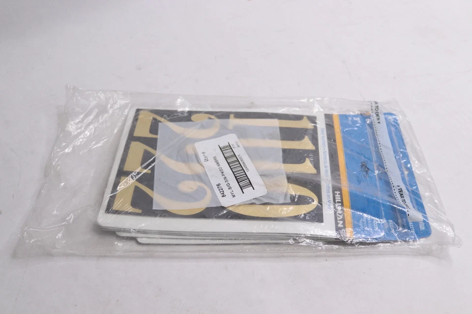 (6-Pk) The Hillman Group Numbers Kit Dorado/Negro 842276 Foto 1 de 1