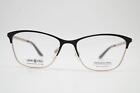 Glasses Look & Feel 8255/16 Black Gold Oval Frames Eyeglasses New
