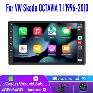 7" For VW Skoda OCTAVIA 1 I 1996-2010 Car Radio CarPlay Android Auto Stereo GPS - Picture 1 of 18