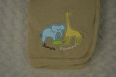 Manta térmica Koala Baby Jungle Friends bronceada jirafa tortuga elefante gofre Foto 1 de 4