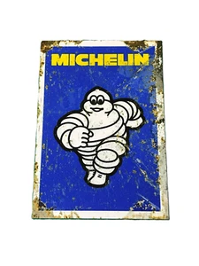 Metal Sign Michelin Man Man Cave Car Vintage Garage Wall Cycle Bike Motor Gift - Picture 1 of 4