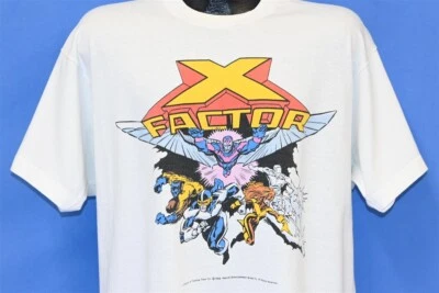 Camiseta vintage años 80 X-MEN X FACTOR COMICS NIÑA MARVEL ANGEL BEAST CYCLOPS Foto 1 de 4