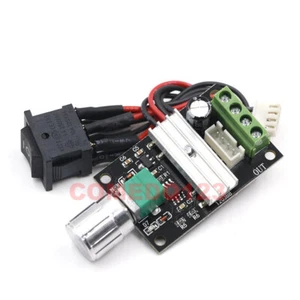 DC 6V to 12V 24V 28VDC 3A 80W PWM Motor with Speed Controller Start Switch - Picture 1 of 6