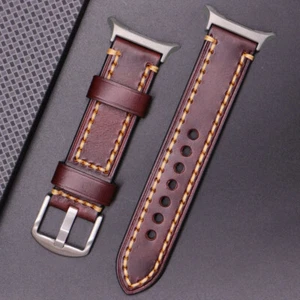 Genuine Leather Watch Band for Samsung Galaxy Watch 7 Ultra 47mm Strap WristBand - Picture 1 of 9