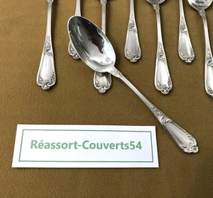 1 cuillère à dessert HENRI SOUFFLOT modèle ROCAILLE argent massif MINERVE 15,5cm - Imagen 1 de 11