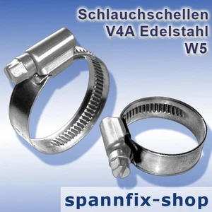 Fascette 100 - 120 MM Acciaio Inox W5 Schnekengewindeschellen V4A Autostringenti - Foto 1 di 3