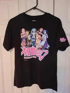 Hatsune Miku Shirt Size M Women's Crypton Future Media T Shirt Black - Picture 1 of 4