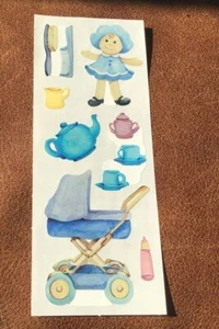 🔥VINTAGE Creative Memories Stickers BABY TODDLER DOLL STROLLER NOS NLA * - Picture 1 of 1