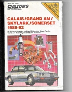 Calais / Grand Am / Skylark / Somerset Chilton Repair Manual 1985-1992 - Imagen 1 de 2