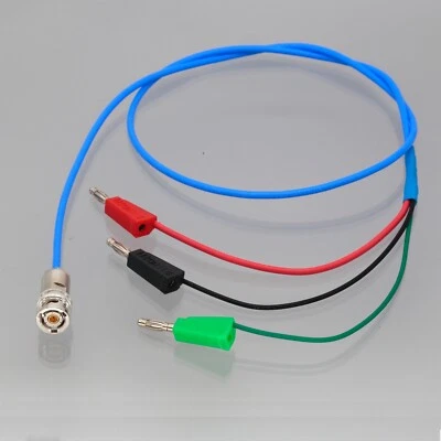 FLIEGEND Triax 3-Lug TRB to 4mm Stackable Banana Double Shield Cable 2~9FT ​For Keithley