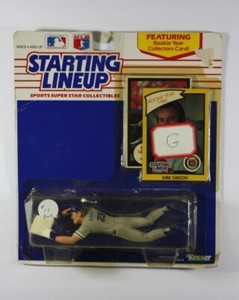 Kirk Gibson 1990 Kenner Starting Lineup MLB Action Figure & Baseball Card