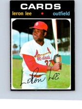 VINTAGE BASEBALL CARD TOPPS 1971 ST-LOUIS CARDINALS LERON LEE NO129