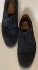 Kenneth Cole Reaction Mens Navy Dark Blue Oxford Suede Lace Up Shoes Size 13M