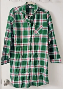 North Pole Trading Company Long Womens Pajamas Size Med CLASSIC XMAS FLANNEL - Picture 1 of 13