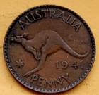 New Listing1941 Australia 1 Penny Km #36 - Very Nice Circ Collector Coin!