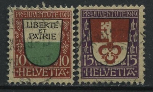 Switzerland 1919 Semi-Postal 10 and 15 centimes used - Picture 1 of 1