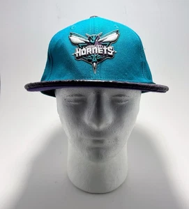 Charlotte Hornets NBA Wool/Poly/Leather Visor Strapback Hat Cap Pro Standard - Picture 1 of 10