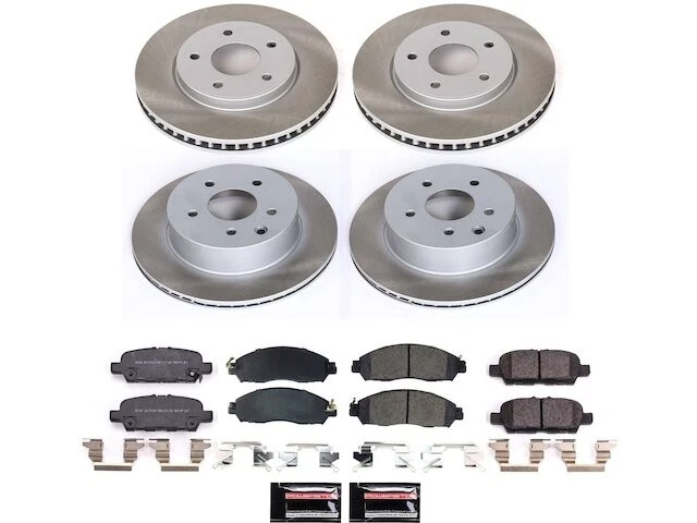 Kit de pastillas de freno y rotor delanteras y traseras para Nissan LEAF FM62C2 18-25 Foto 1 de 1