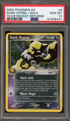 Pokemon Dark Hypno EX Team Rocket Returns Holo Rare #6 PSA 10 Gem Mint - Image 1 of 2