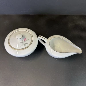 Fine China of Japan "Golden Rose" Milchkännchen und Zuckerdose, Vintage - Bild 1 von 4