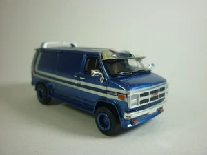 Brekina 1:87   1981   GMC  Vandura    blaumetallic / silber      Fertigmodell - Bild 1 von 5