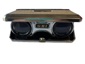 Vintage Folding Opera Sports Glasses GHI Coated Lens Japan 2.5 Original Box - Picture 1 of 7