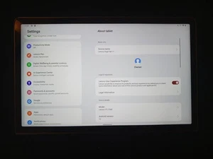 Lenovo Tablet 11" YT-J706F (Gray 128GB) Wifi Tested Reset Updated - Picture 1 of 6