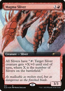 [MTG] Magma Sliver (Foil) (Extended Art) (641) (SLD) NM - Picture 1 of 1