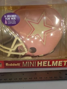 Neu Dallas Cowboys Pink Riddell Speed Mini Helm Brustkrebs Bewusstsein - Bild 1 von 7