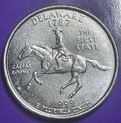 1999 p delaware quarter error - Image 1 of 4