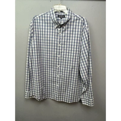 J. Crew Mercantile Flex Slim Fit Button Down Shirt Mens Size XL Blue Gray Plaid - Image 1 of 4