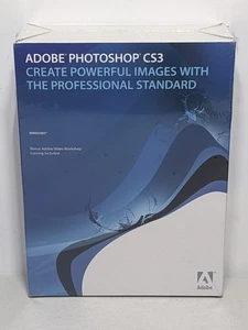 Adobe Photoshop CS3 Windows + Training Video DVD & Serial Number NEW SEALED - Picture 1 of 5