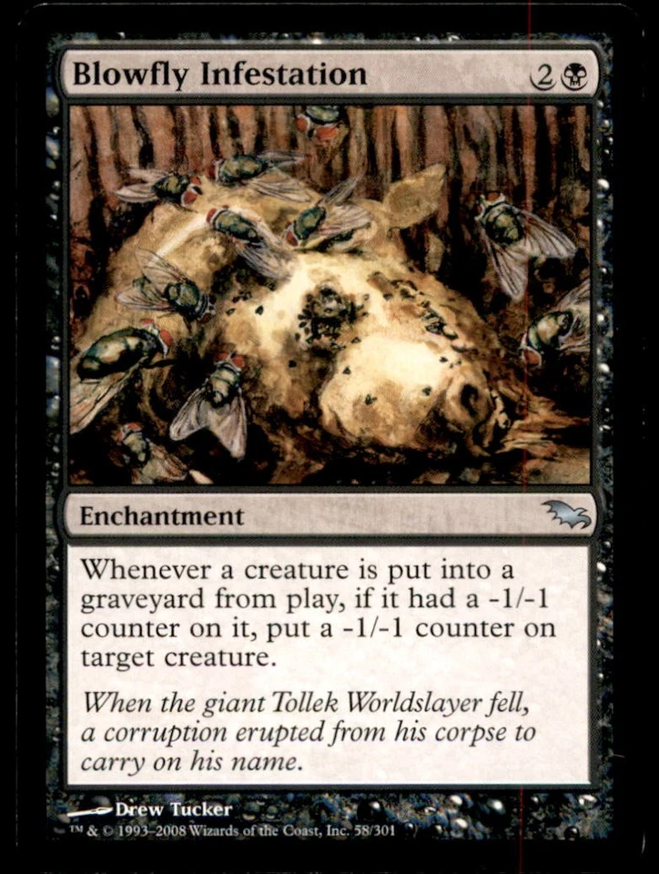 MTG Blowfly Infestation LP Light Play Shadowmoor [1657] - Image 1 of 1