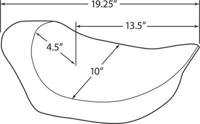 ASIENTOS DRAG SPECIALTIES EZ montaje solo para asiento - liso FXR 0805-0067 Foto 1 de 4