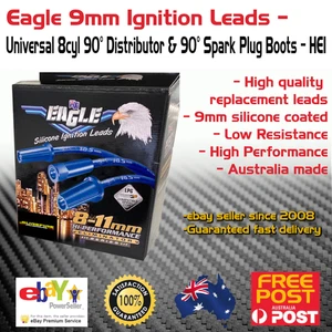 Eagle 9mm Ignition Spark Plug Leads Fits V8 Universal 90°Dist & 90°SPB HEI - Picture 1 of 5