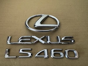 FREE SHIPPING OEM 07-17 LEXUS LS460 REAR EMBLEM BADGE SET - Picture 1 of 5