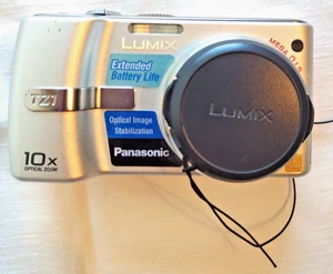 Panasonic Lumix DMC-TZ1 5MP 10x Zoom Digitalkamera - Silber - ohne Ladegerät - Bild 1 von 5