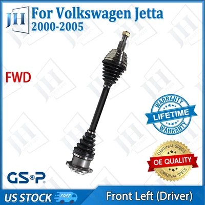 Eje CV conductor delantero izquierdo original para Volkswagen Jetta Beetle Golf 2000-05 tracción delantera Foto 1 de 4