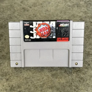 NBA Jam (SNES, Super Nintendo) Authentic Cartridge Tested - Picture 1 of 6