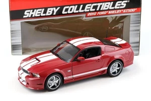 1:18 Shelby Collectibles 2011 Ford Shelby GT350 Coupè Red / Bianco Stripes - Foto 1 di 5