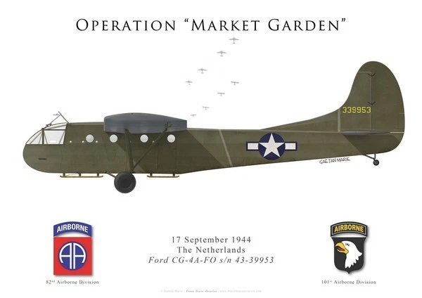 Print CG-4A Waco, Operation Market Garden (par G. Marie)