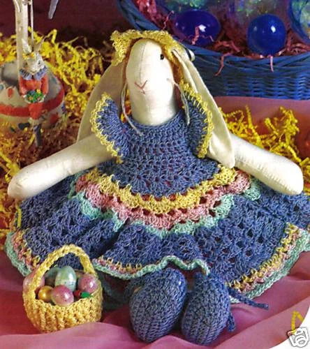 CUTE Bunny Delight Dress/Crochet Pattern INSTRUCTIONS ONLY - Image 1 of 1